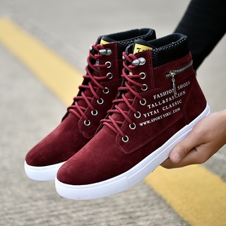 Tênis De Cano Alto Masculino Sapatos Casuais Botas De Tornozelo Martin
