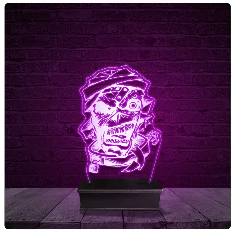 Luminária e Abajur Acrílico Led - Eddie Iron Maiden 10