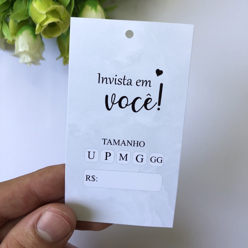 50 etiquetas para roupas 9x5 com frases | Tag para roupas | Rosa ou ...