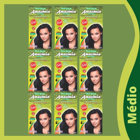 HENÊ AMAZÔNIA MÉDIO - KIT COM 9UN - POUCH 180GR DIVINA DAMA- Alisa e ...