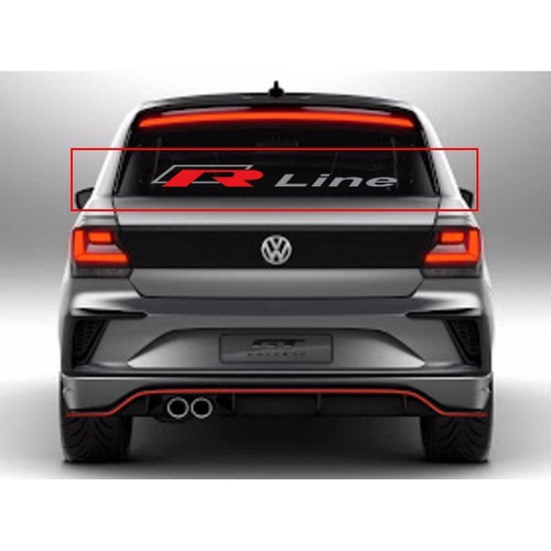 Adesivo R-line Volks Faixa De Para-brisa Volkswagen R Line | Shopee Brasil