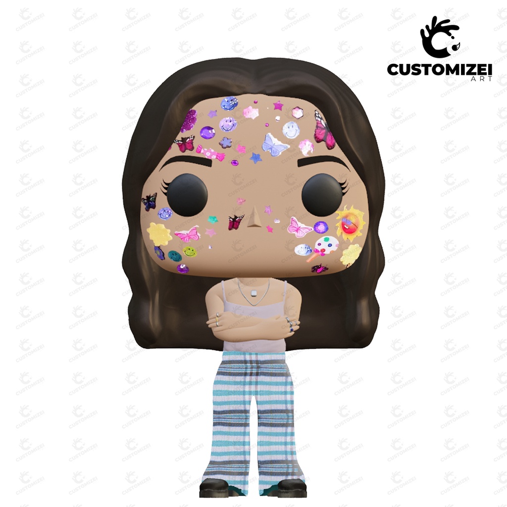 Olivia Rodrigo Estilo Funko pop Fanart Artesanal 3D Escultura impressa 3D Shopee Brasil