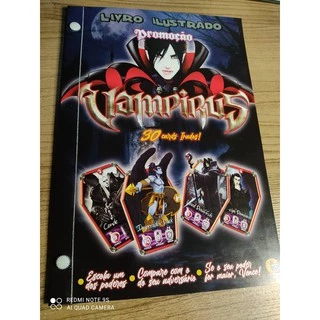 Álbum Livro Ilustrado Vampiros Cards Elma 2021 Tazos