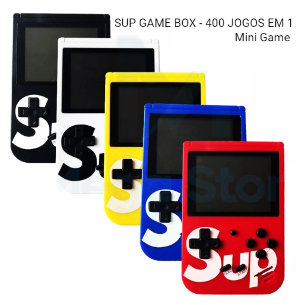 Mini Game Box Sup 400 Jogos in 1 Plus Vídeo-Game Portátil Compatível com TV  - Wi Eletrônicos