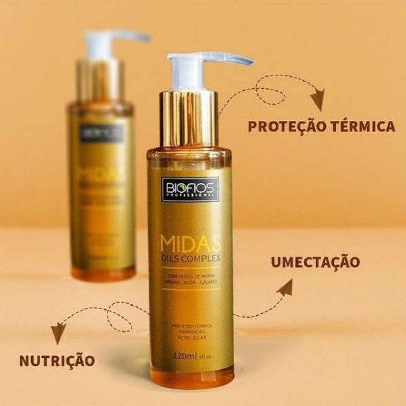 Midas Oil complex Reparador de pontas Bio Fios | Shopee Brasil