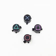 Kit Conjunto de botões Triangulo bolinha Xis e Quadrado