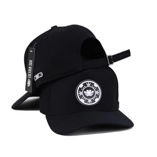 Boné Preto Aba Curva Masculino Feminino Ultra Six Poker Regulagem Strapback Fitão Envio Rápido e Seguro