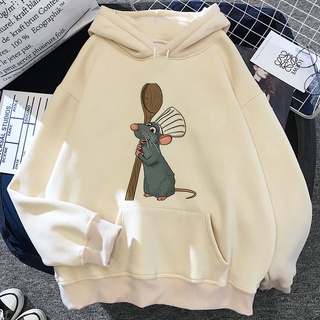 Moletom Canguru Com Capuz Algodão Unissex Remy Ratatouille Desenho Animado