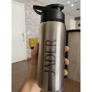 Squeeze Alumínio 600ml Personalizada Com Seu Nome