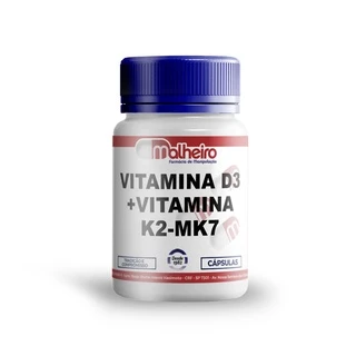 Vitamina D3 10.000 Ui + Vitamina K2 Mk7 100mcg Capsulas