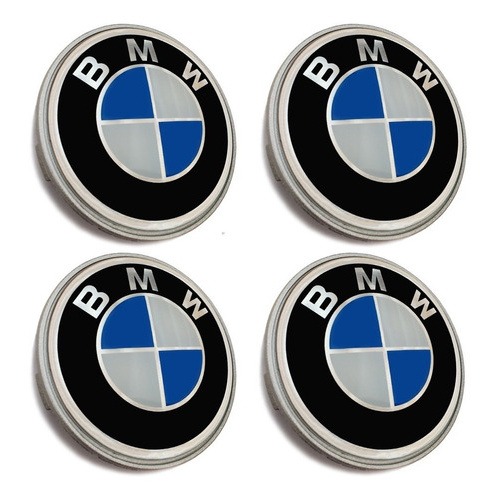 Jogo Calota Centro Meio Tampa Roda Bmw X1 X3 X4 X5 X6 69mm