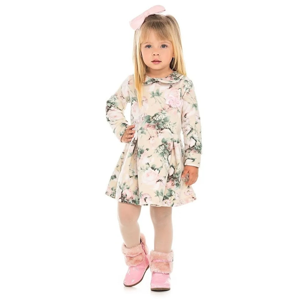 Vestido infantil de store inverno para festa