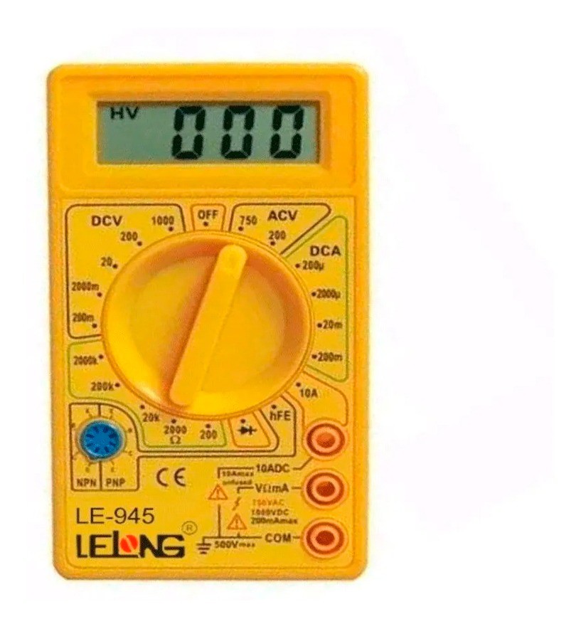 Multimetro Digital Profissional Lelong Le945 Cabo Multiteste | Shopee ...