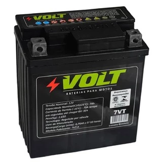Bateria Volt 7vt 7Ah Fazer250 Cbx250 Twister Cb300 Tornado Apache Falcon Xtz250 Lander Yes 125