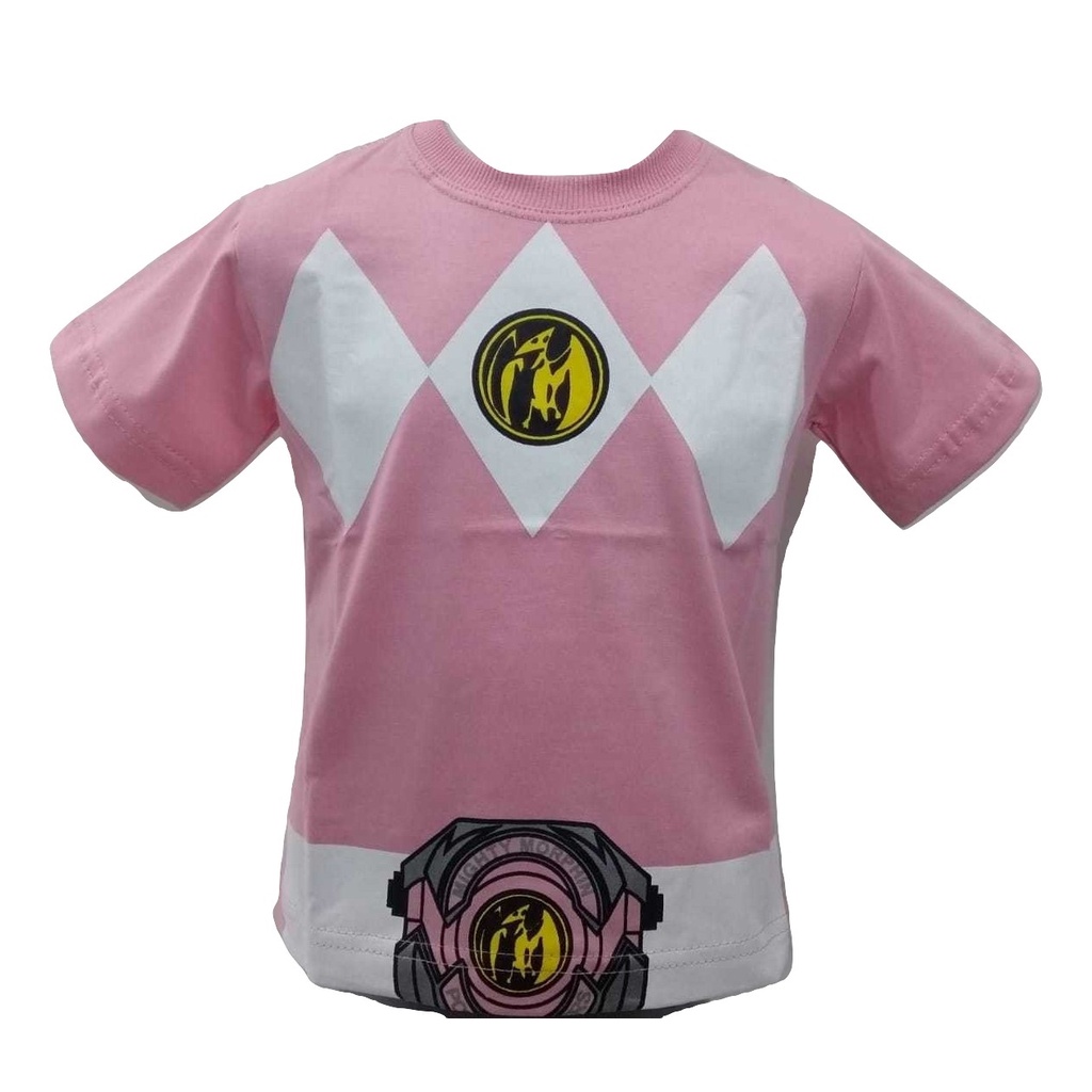 Camiseta Infantil Power Ranger Rosa