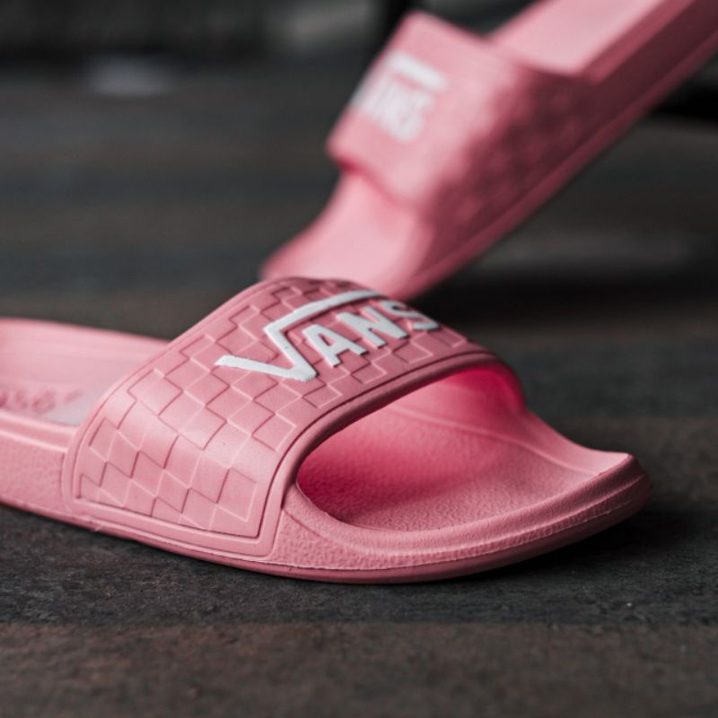 vans slides pink