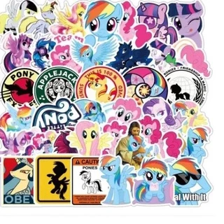 Adesivos Decorativos My Little Pony 50 Peças Enfeite Papelaria Decoração