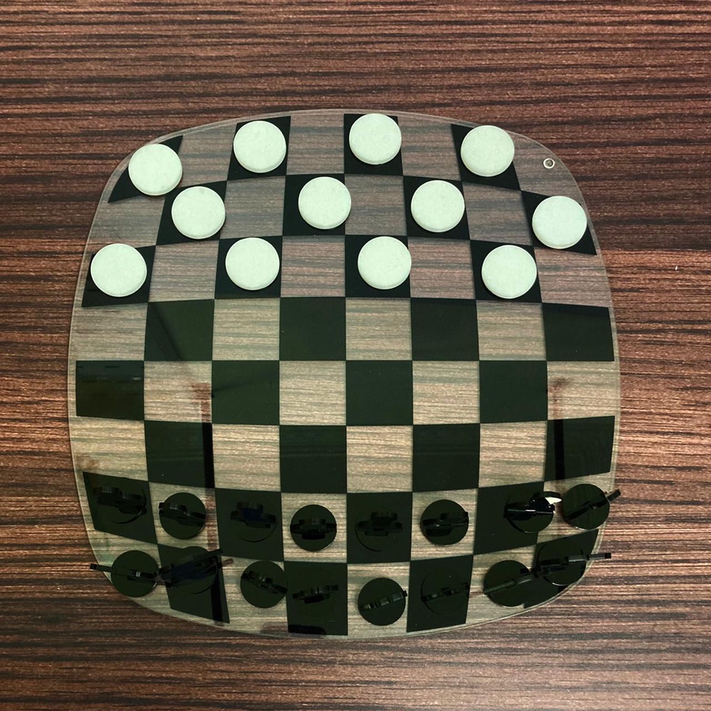 Tabuleiro de Xadrez para Xadrez e Damas de Design em Plexiglass Made in  Italy - Xadrez