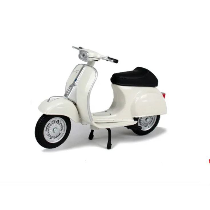 Miniatura Moto Vespa Scooter Branca Maisto 1:18