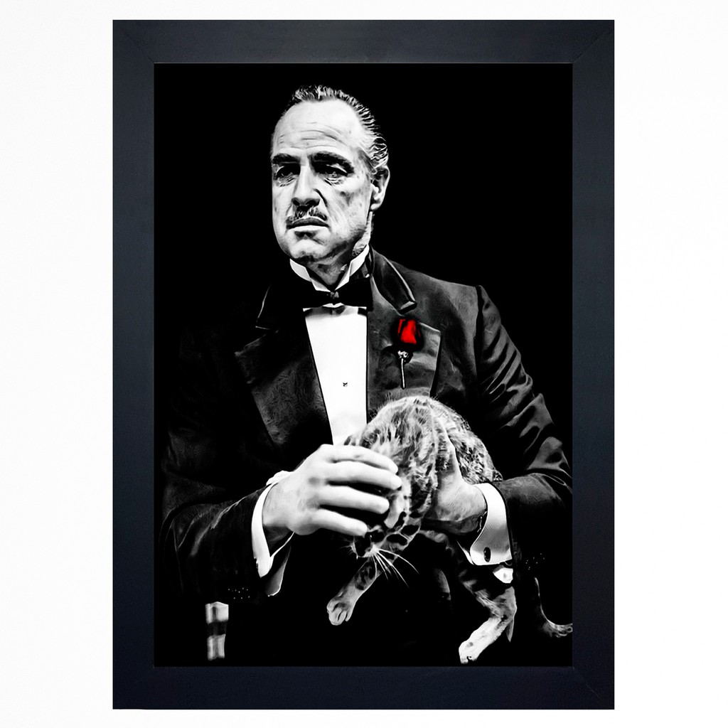 Quadro O Poderoso Chefão Godfather Arte Com Moldura - Filme | Shopee Brasil