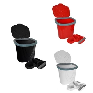 Kit Pia Cozinha Lixeira + Porta Detergente com Suporte para Esponja e Rodo