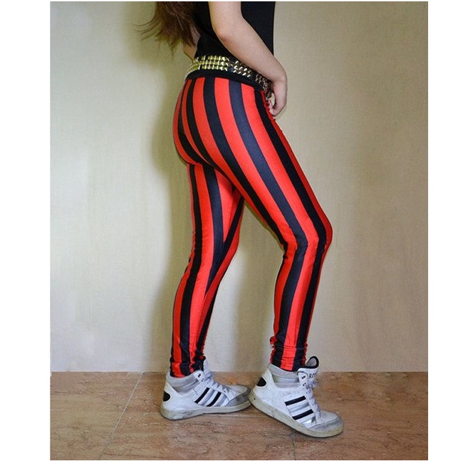 Calça Legging Mini Canelado Vermelha