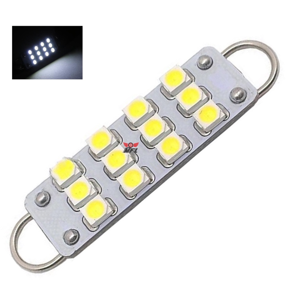 Kit 10 Lampada Torpedo 12 Led C5w 44 Mm Branco 12v | Shopee Brasil