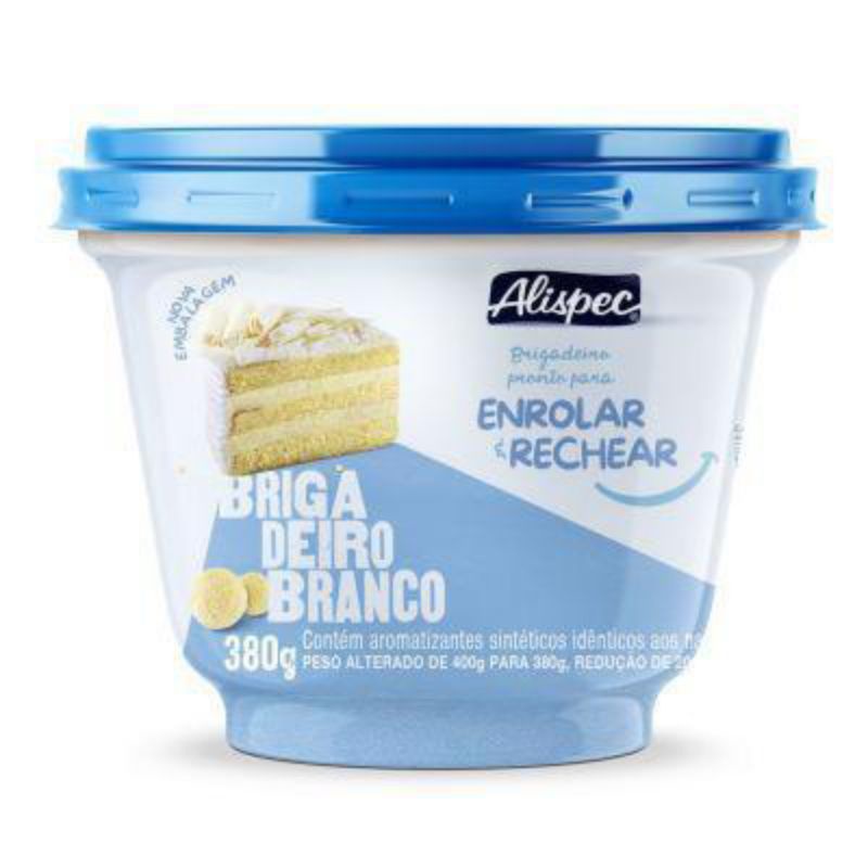 Recheio Brigadeiro Branco 380g. (Pronto Para Enrolar) | Shopee Brasil