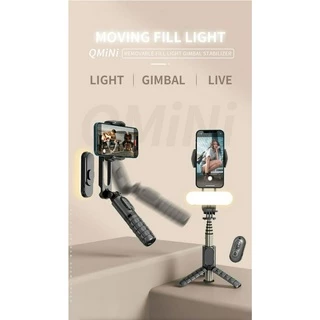 Q09 Estabilizador De Enchimento Removível Light + Gimbal Tripé Bluetooth selfie stick