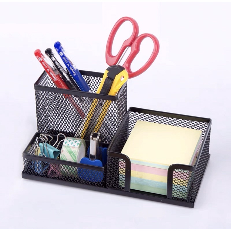 Organizador Para Mesa Escrit Rio Metal Aramado Divis Rias Porta Caneta L Pis Objetos Post It