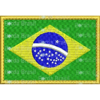 Patch Bordado Bandeira Do Brasil Com VELCRO®