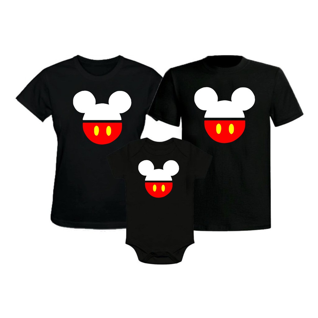 Camisa do mickey pai mae store e filho