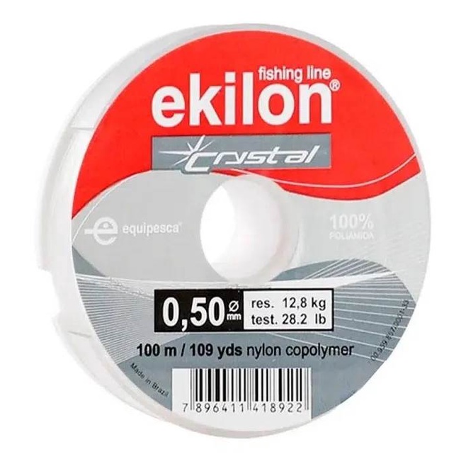 Fil Nylon RAGOT Super Control Cristal – 100 M – 60/100 Mm – Résistance 21 Kg – Polyvalent Eau Douce/mer