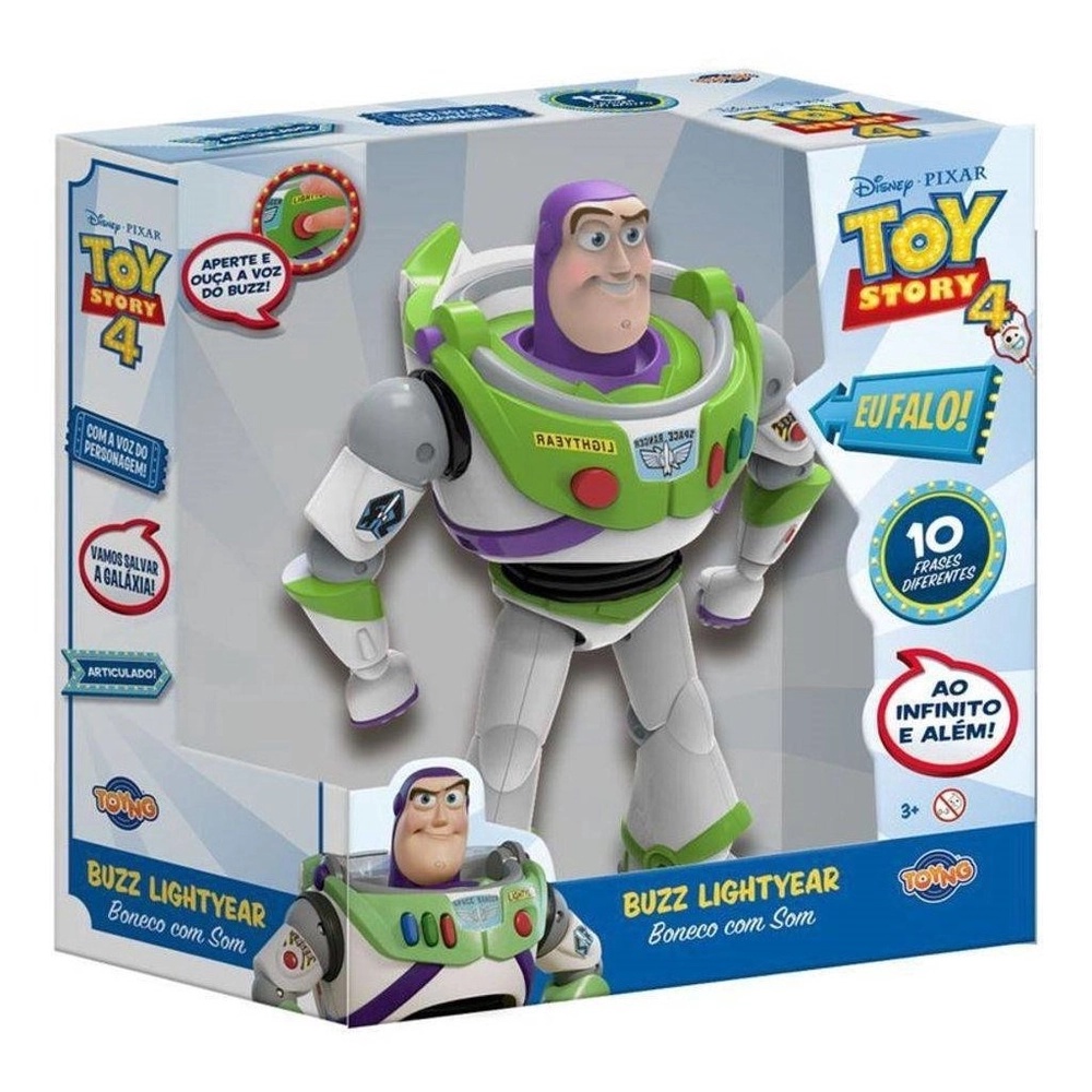Boneco Buzz Lightyear Com Som Toy Story 4 - Toyng | Shopee Brasil