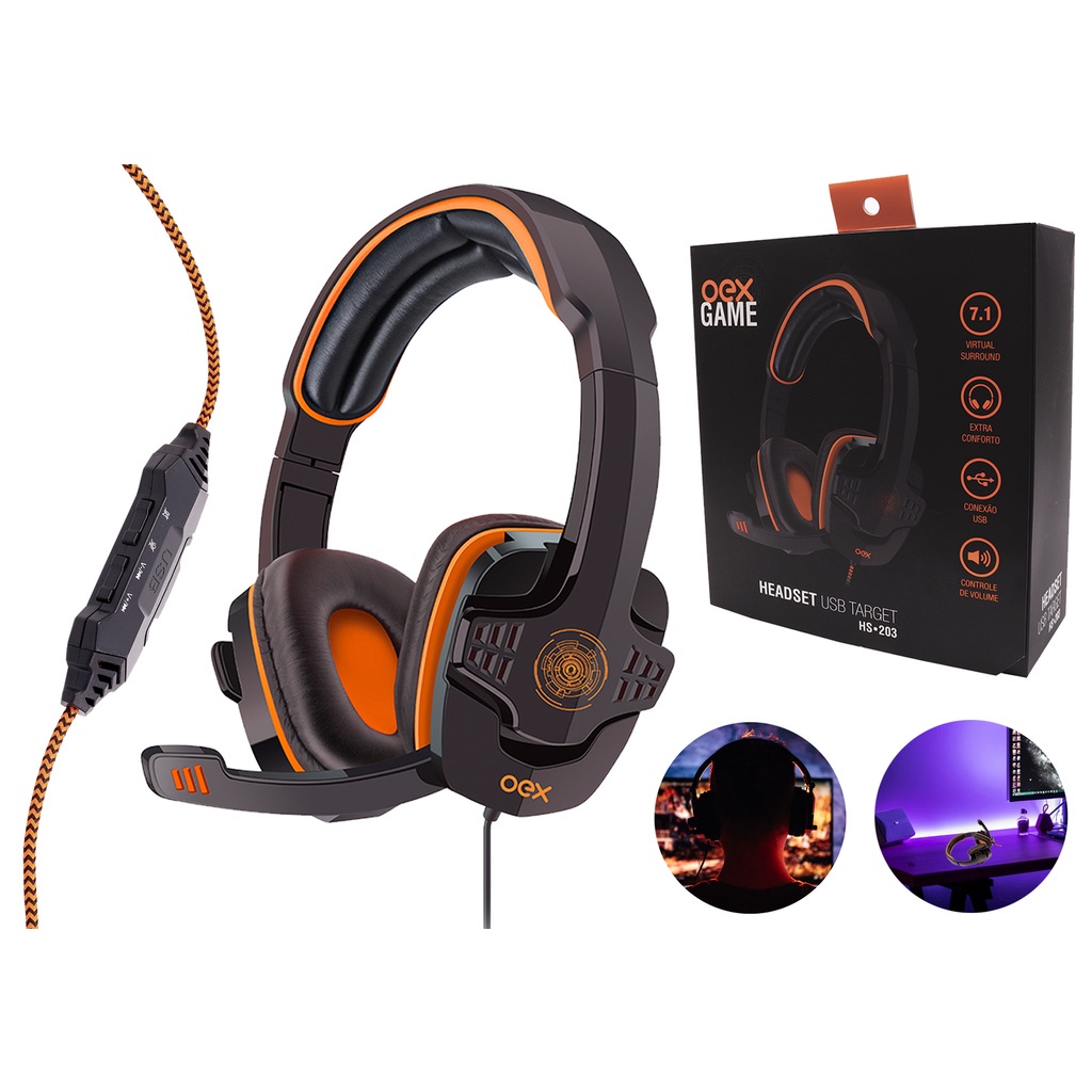 Fone Usb Headset Stereo Pc Ps3 Xbox Notebook 7.1