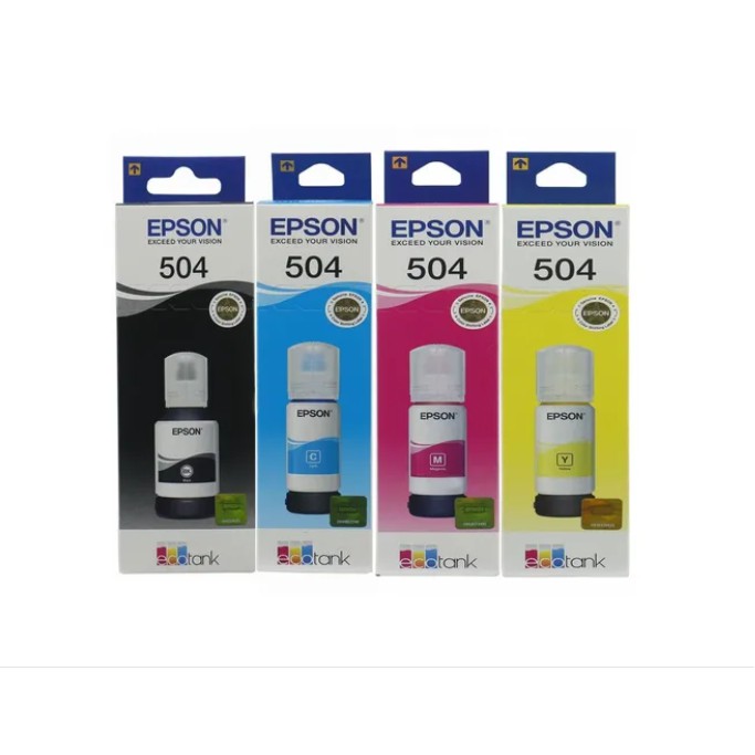 Kit 4 Refil Tinta T504 Epson L4150 L4160 L6161 L6191 L6171 Shopee Brasil 2306