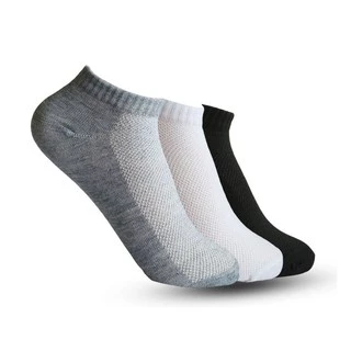 Kit 3 Meias Soquete Masculina Feminina Algodao Várias Cores