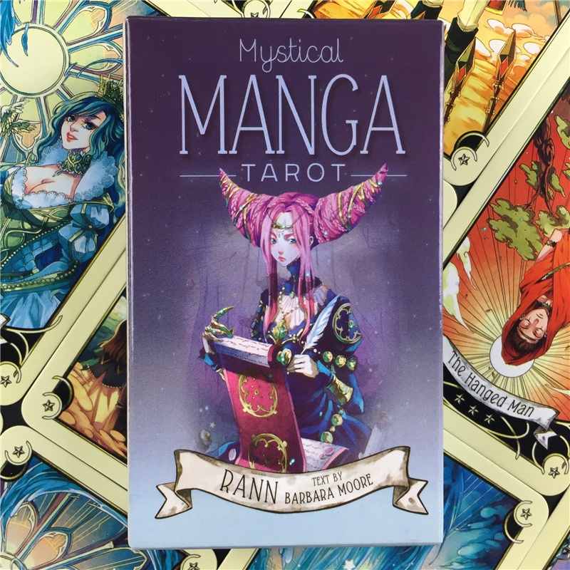 Tarot oracle card mysterious divination comics Tarot card female girl ...