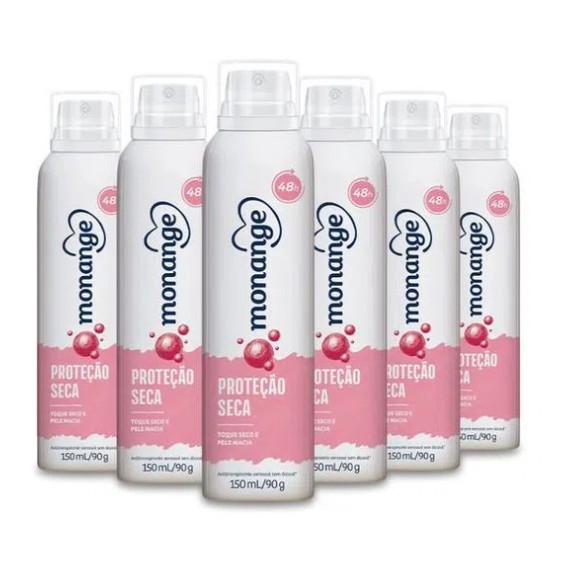 Desodorante Aerosol Rexona Powder Dry Rosa 150ml- 6 Unidades - R$ 77,99