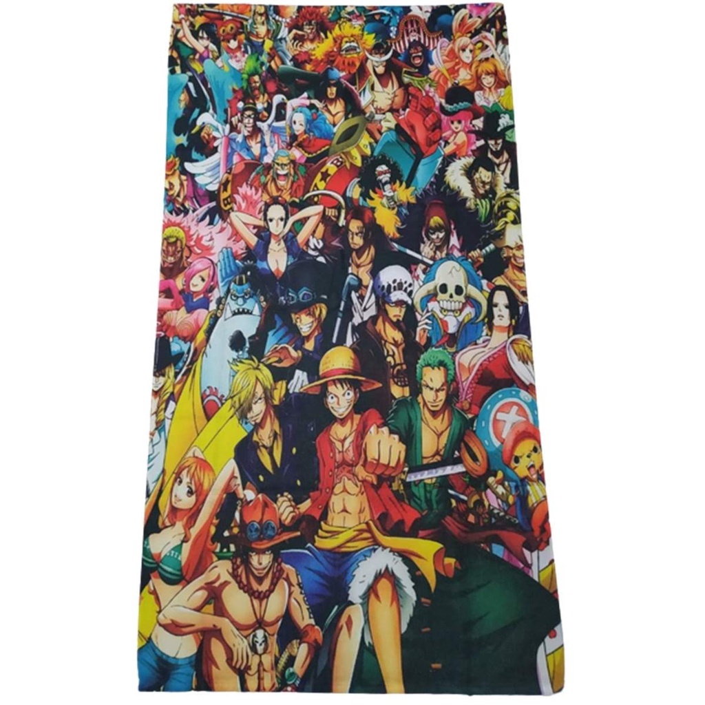 Toalha De Banho Desenho Anime One Piece Chapéus De Palha - Ótima