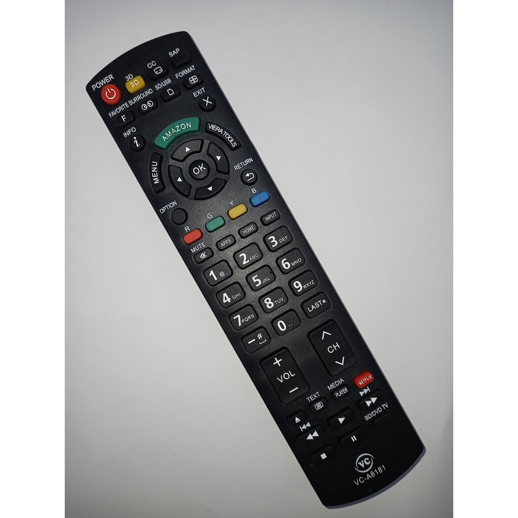 Telecomando Universale N2QAYB000862 Per TV Panasonic Serie TC-P, TC-65AX - Sostitutivo, Pronto All'uso, Garanzia 12 Mesi
