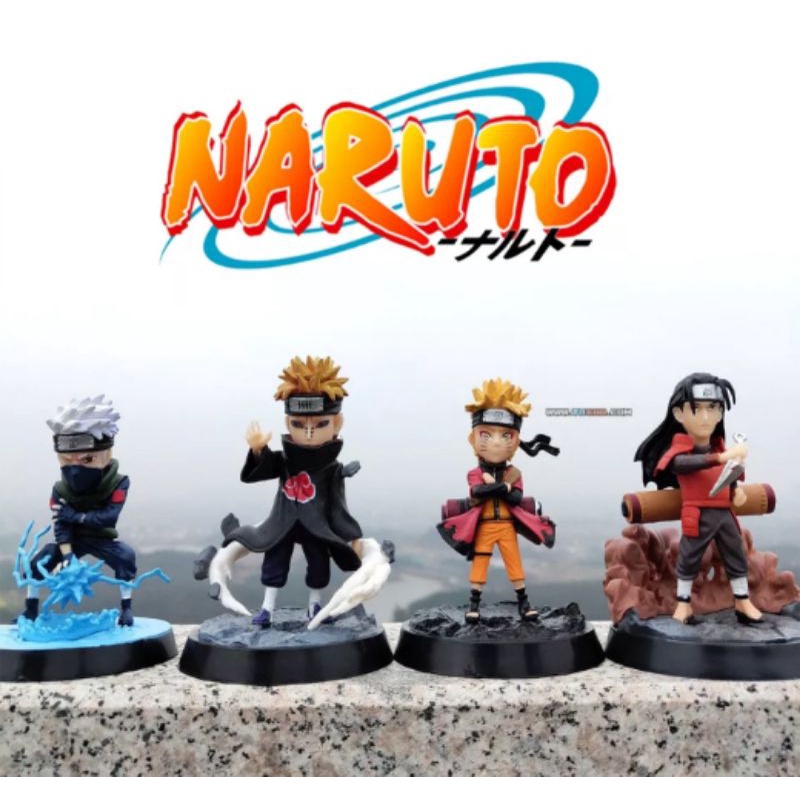 Kit 4 Bonecos Time Clássico Naruto Bandai F0051