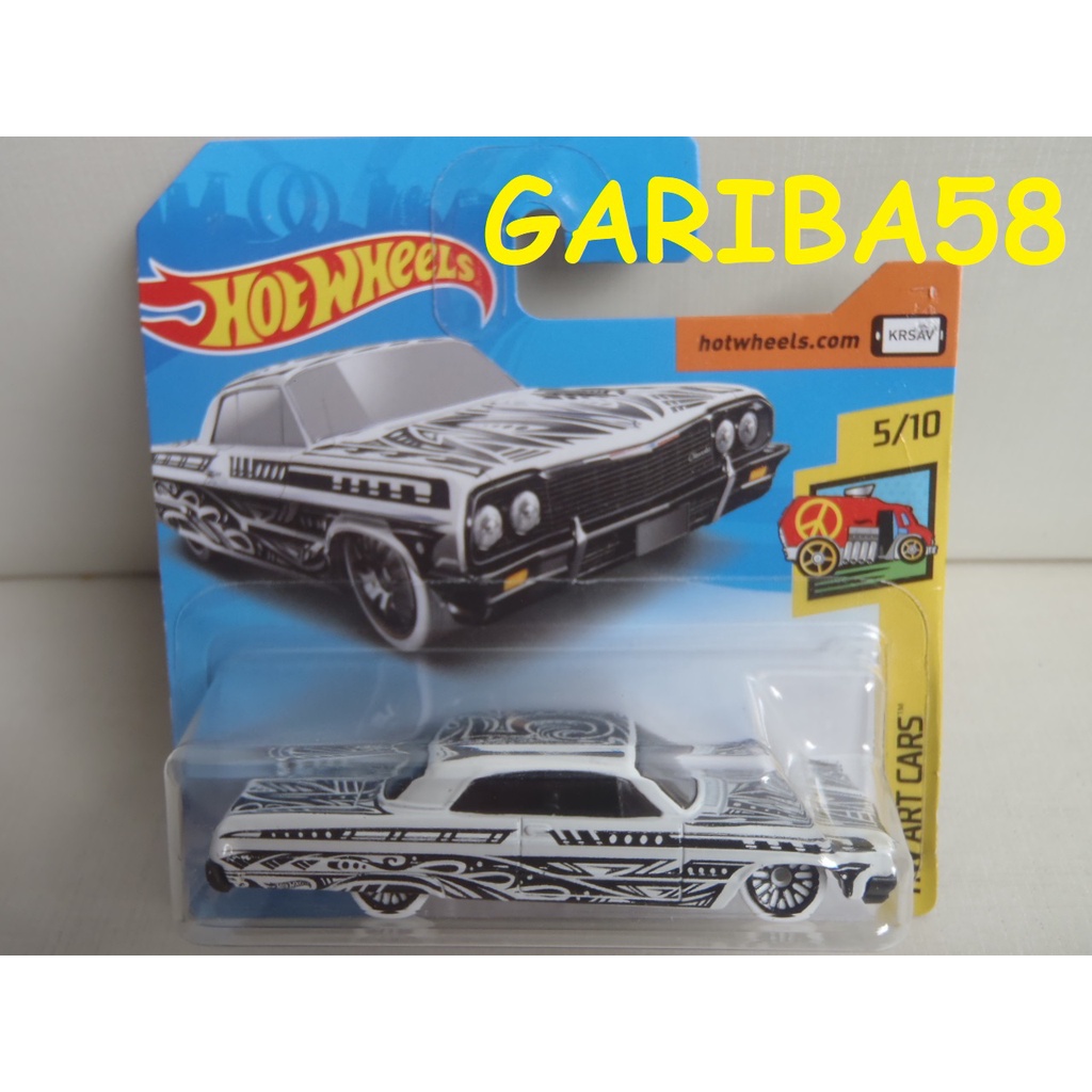 2024新商品 2018 Impala Chevy ´64 Wheels Hot Art Shopee | Gariba58 Cars ミニカー