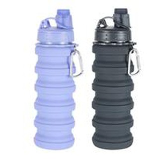Garrafa Silicone Retrátil Dobrável Portátil 500ml Colorido