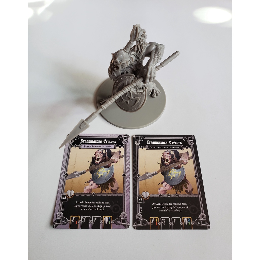 Massive Darkness Ks / Zombicide / Rpg: Spearmaiden Cyclops (Monstro Vagante)
