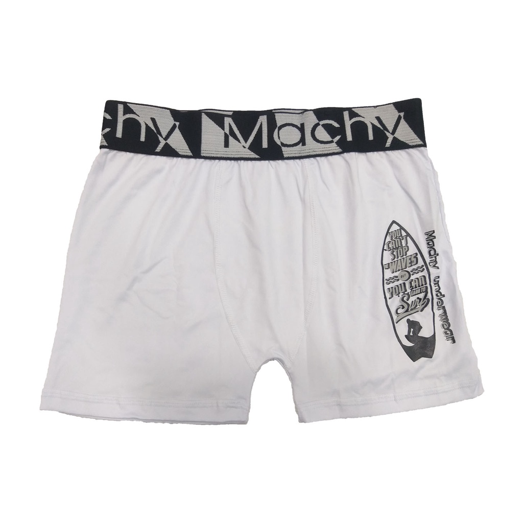 Cueca Boxer Adulto Branco Microfibra Machy | Shopee Brasil
