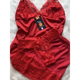 Kit Pijama Baby dool com Calcinha de Renda Confortável Luxo