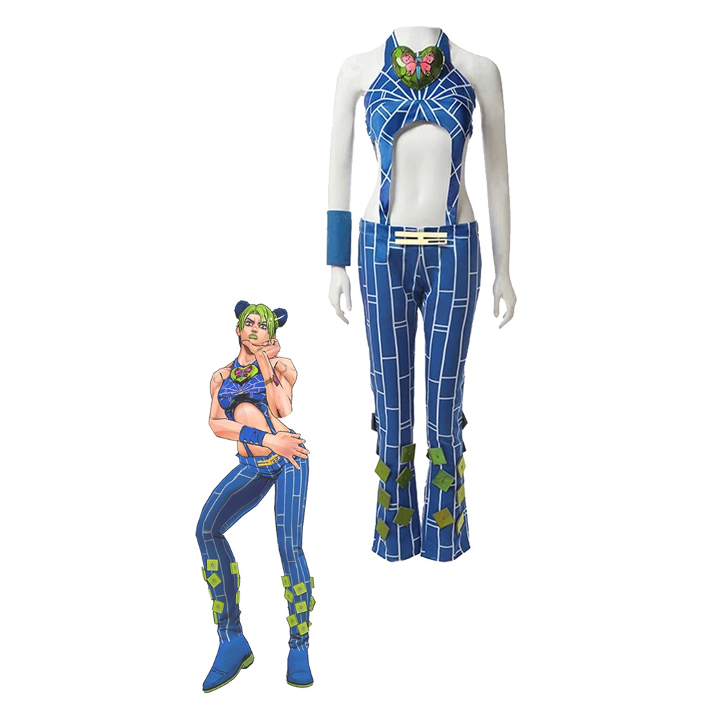 Cosplay Jolyne Cujoh Fantasia Adulto JoJo Bizarre Adventure