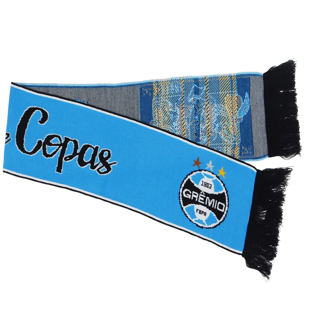 Cachecol Do Gremio rei de copas Manta Em Malha Grêmio Azul torcida Ofi ...