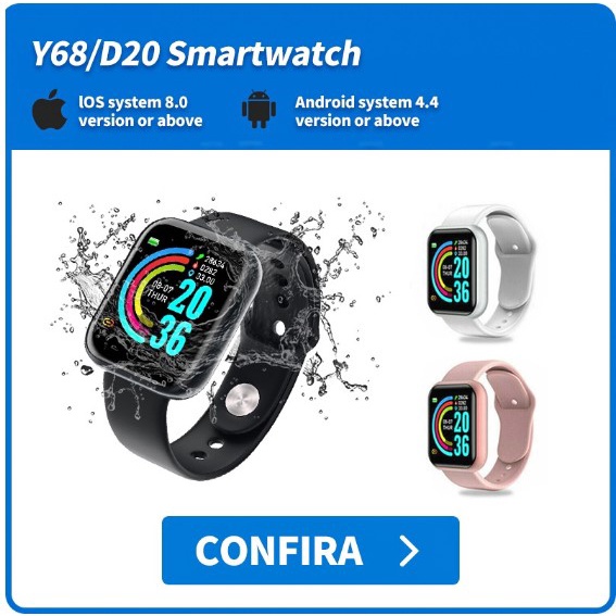 TUDO SOBRE AS FUNÇÕES DO SMARTWATCH D20 OU Y68, APRENDA USAR O D20 E TAMBÉM  O APP FIT PRO 